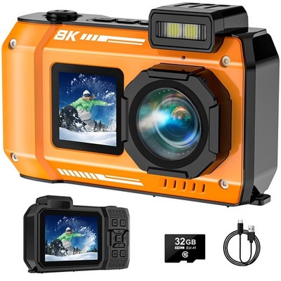 Best UHD 8K Underwater Camera with 70MP 33FT Waterproof Digital Camera, 18X for