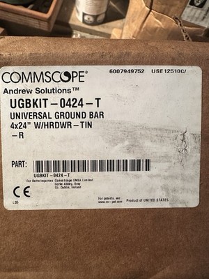 Commscope Andrew Solutions Universal Ground Bar 4 x24 x1/4  UGBKIT 0424-T