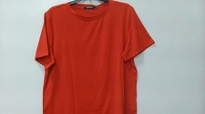 Women's Workout Tops Short Sleeve Red Athletic Shirts Quick Dry V-Neck