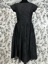 Beautiful Cocktail Lace Mother of The Bride Dress Vintage Style Black Formal B