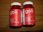 2 Bottles Goli Nutrition Apple Cider Vinegar Gummies 60 Gummies in each Exp 6/27