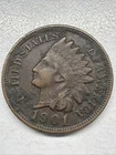 1901 Indian Head Penny Actual Coin. Get It Today With Free Shipping