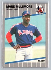 1989 Fleer #484 Mark McLemore