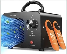 Ozone Generator 48,000mg - For 4,000 SF - Black - O3 Ionizer Deoderizer Purifier