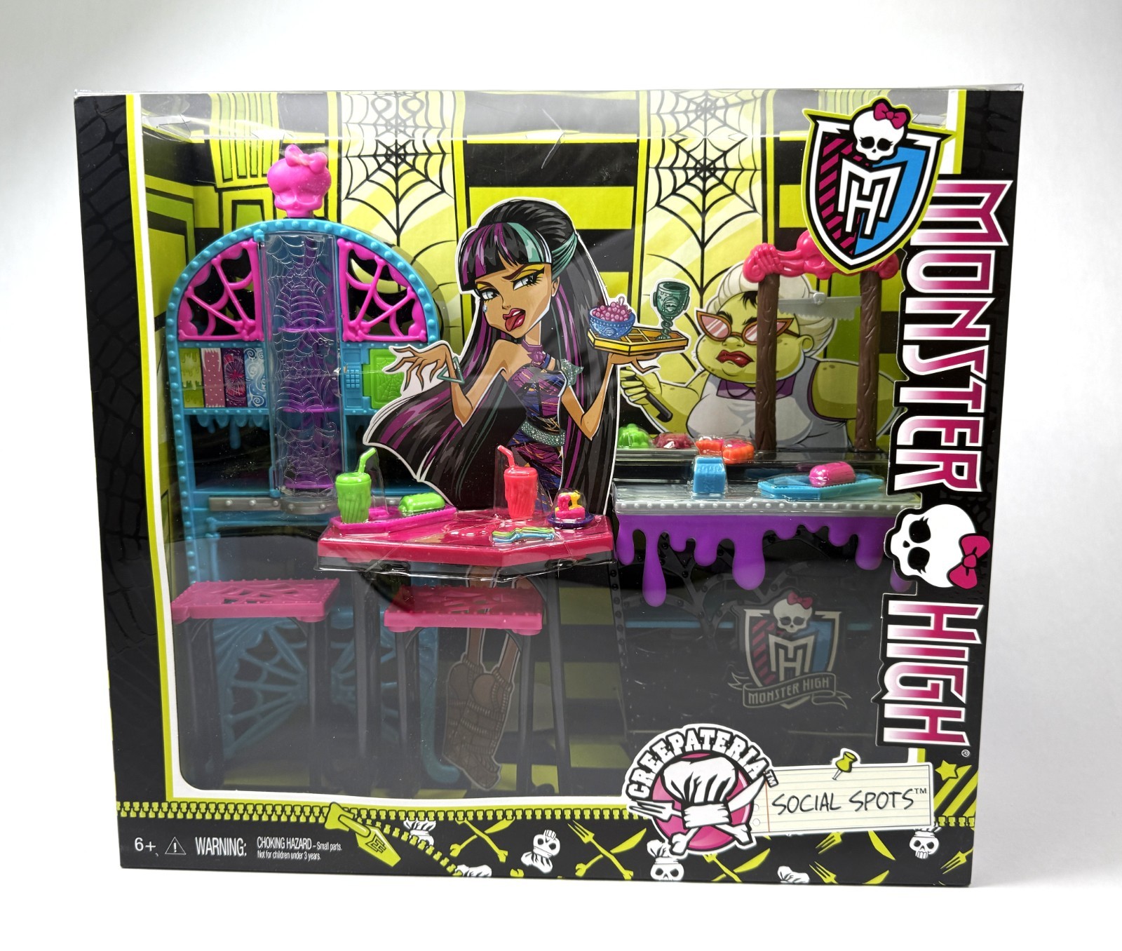 Monster High Creepateria Social Spots Playset Gift Set New NIB 2013 Mattel