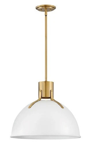 Polished White LED Pendant from the Argo Collection - Picture 2 of 2