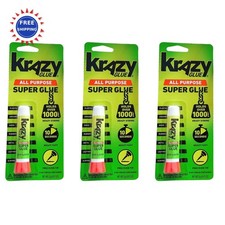Krazy Glue Elmer s Original Crazy Super 3 Pack Elmers Purpose Instant Repair