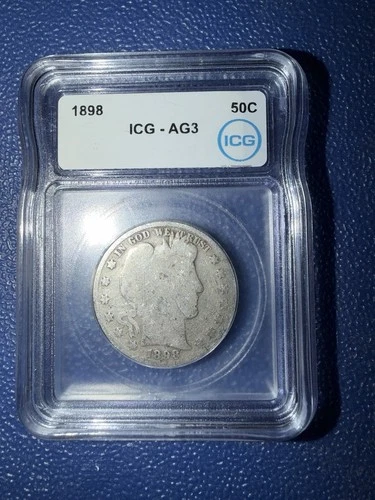 1898-P BARBER SILVER HALF DOLLAR
