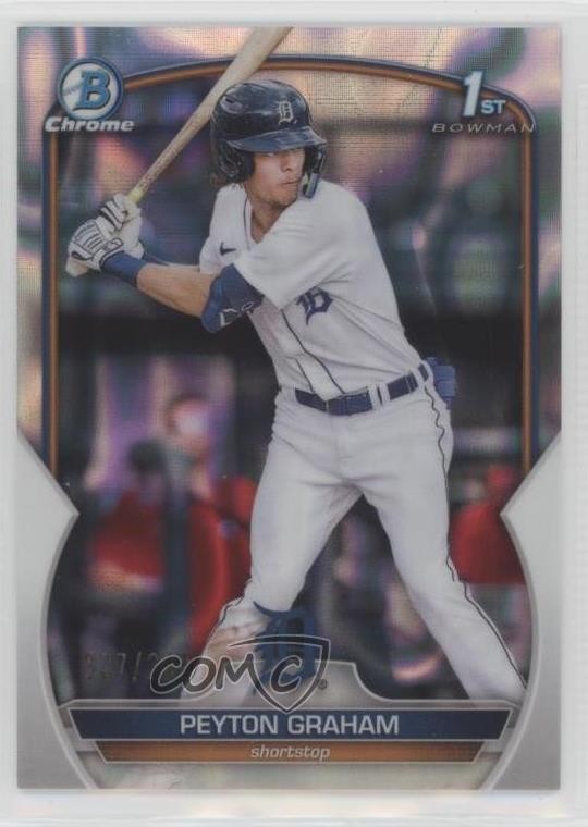 2023 Bowman Chrome Prospects Lava Refractor 347/399 Peyton Graham #BCP-57 14ij