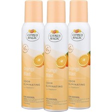 Odor Eliminator Air Freshener Spray for Home Orange Blast 3-Ounce, Pack of 3