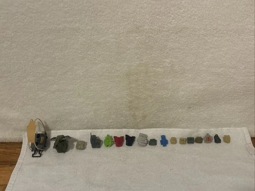 Vintage GI Joe ARAH Lot Of 17 Assorted Backpacks 80’s FREE SHIP