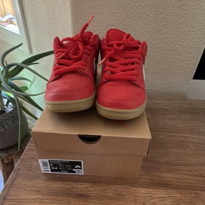 Nike SB Dunk Low Pro University Red / White Shoes Men's Size 9 Women s 10.5