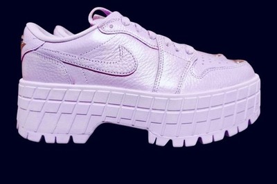 Jordan 1 Brooklyn Low Doll Women's 11 Metallic Silver (Purple