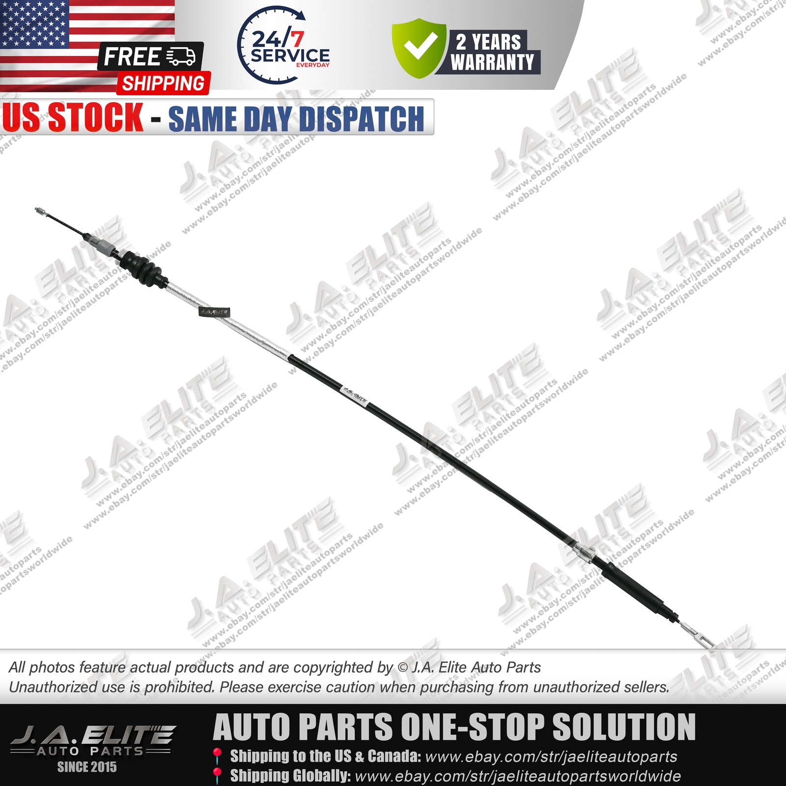 Maserati GranCabrio 2003-2012 Parking brake cable P/N 221901