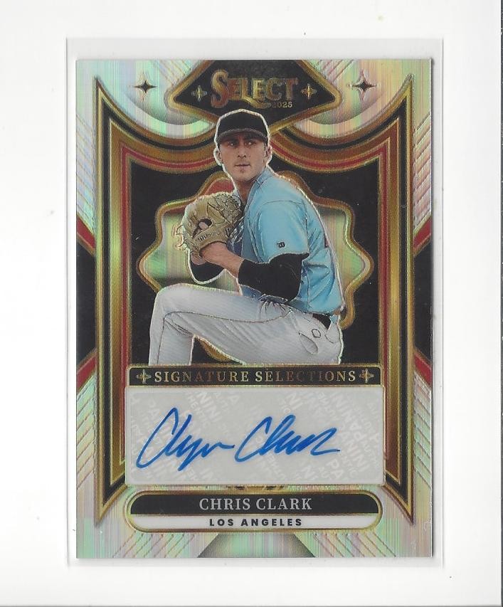 2025 Select Signature Selections (Prizm) Chris Clark AUTOGRAPH Dodgers