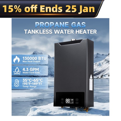 #ad #ad 130000 BTU Propane Gas Tankless Water Heater 4.3 GPM Instant Hot Water Heater $192.39