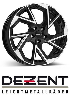 4x Dezent AP 7x18 5/114,3 ET35 Black/poliertshed