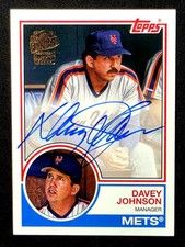 2022 Topps Archives Fan Favorites Davey Johnson On-Card Auto - NY Mets - 83FF-DJ