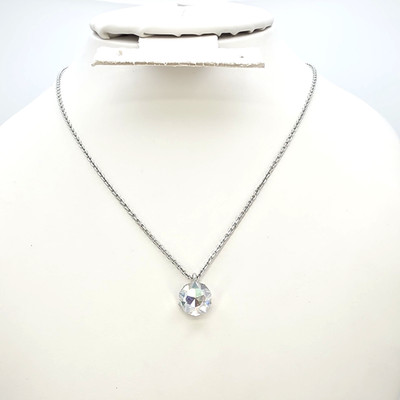 SWAROVSKI 'Points of Light Moonlight Aurora' Necklace 3D Rhodium Plate 17'' Swan