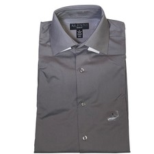 Alfani Men's slim 2-Way Stretch Solid Dress Shirt grey 14-14.5 32-33 60
