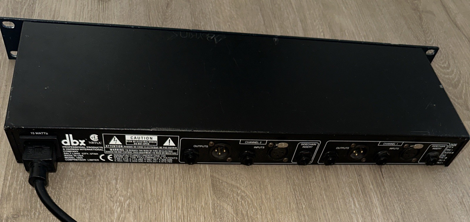 DBX 166A 2 Channel Compressor & Limiter Dynamic Range Rack Processor