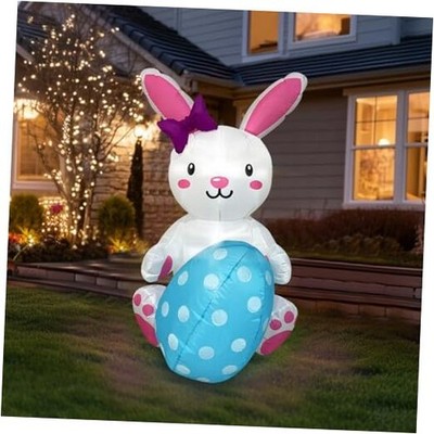 4FT Easter Inflatable, Easter Inflatable Outdoor 4FT Easter Inflatable Bunny