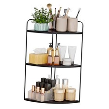 Bathroom Counter Organizer,Countertop Organizer,Vanity Black 3 Tier