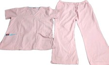 Dickies Women's Scrub Set Pink Medium Top Large Pants Style 11601