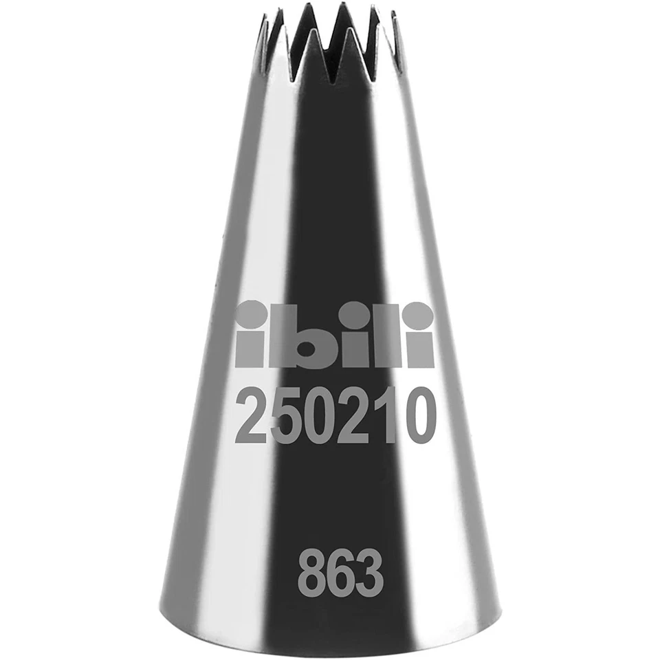 [250210] IBILI Douille de pâtisserie Inox Forme d'étoile Multi Branche 10 mm - Photo 1/1