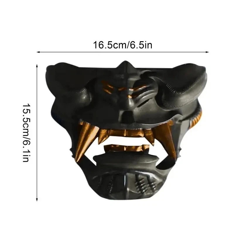Holder Stand Display Rack Oni Katana Japanese Samurai Sword Black Wall Mask