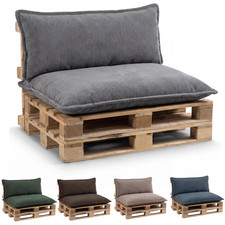 Luxury Euro Pallet Cushions – Shredded Seat Pad & Back Cushion - For Pallet Sofa
