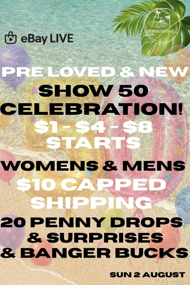SHOW 50!!!! $10 CAPPED SHIPPING! MENS & WOMENS - GREAT BRANDS