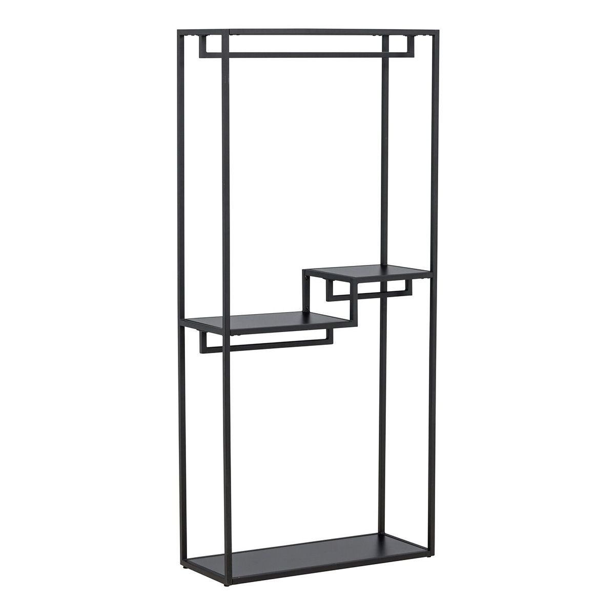 Portant à vêtements grande hauteur 188cm Staal en métal noir