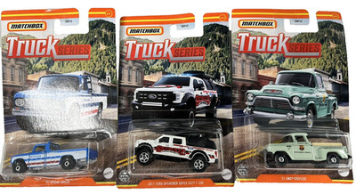 Matchbox Truck Series 2017 Ford 1957 GMC 1962 Nissan Release 2021 LOT OF 3