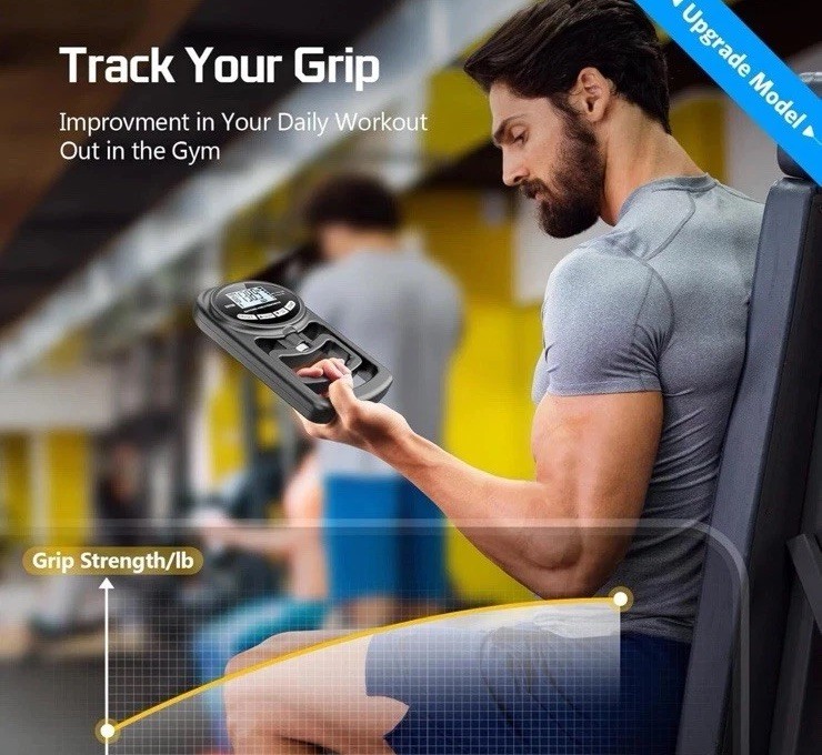 Grip Strength Tester 265Lbs/120Kg Digital Hand Dynamometer Grip Strength NEW US