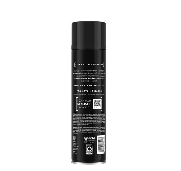 Tresemme Unscented Extra Hold Hair Spray, 11 Oz New Formula, (3PACK)