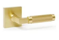 EXPLORE HARDWARE - St. Tropez Single Dummy Door Handle - Solid Brass Satin Gold