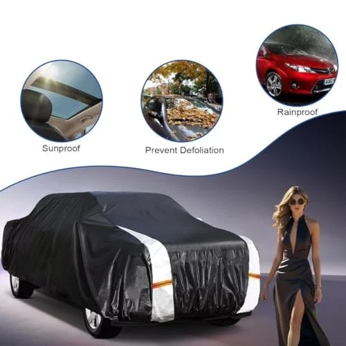 For Nissan Titan XD 2016-2026 Waterproof Car Cover 6 Layers with Door Zipper Foto 4 de 4