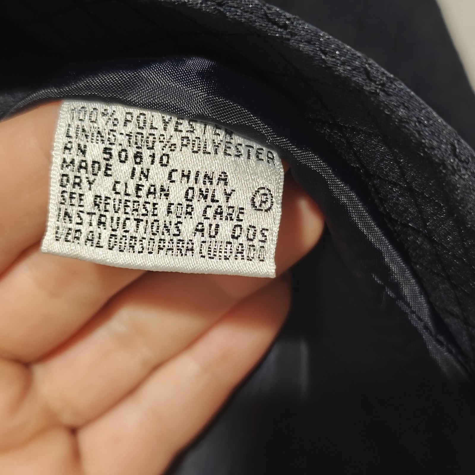 NWT $200 Collections For Le Suit Blazer 14 Navy Blue Lozenge Pattern Diamond