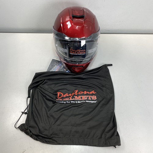 black cherry colored motorcycle helmet Daytona Glide Flip Up Modular face Helmet benefits without taking your helmet off to eat Daytona Glide Motorcycle Helmet