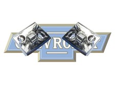 1939-1940 Chevrolet Door Jamb Strikers. Chrome Plated. Pair