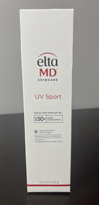 NEW ELTA MD UV SPORT BROAD SPECTRUM SPF 50+ BODY SUNSCREEN 8 OZ EXP 10/26+
