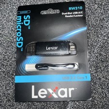 Lexar Dual-Slot USB-A/C Reader, Up to 205MB/s Transfer Speed