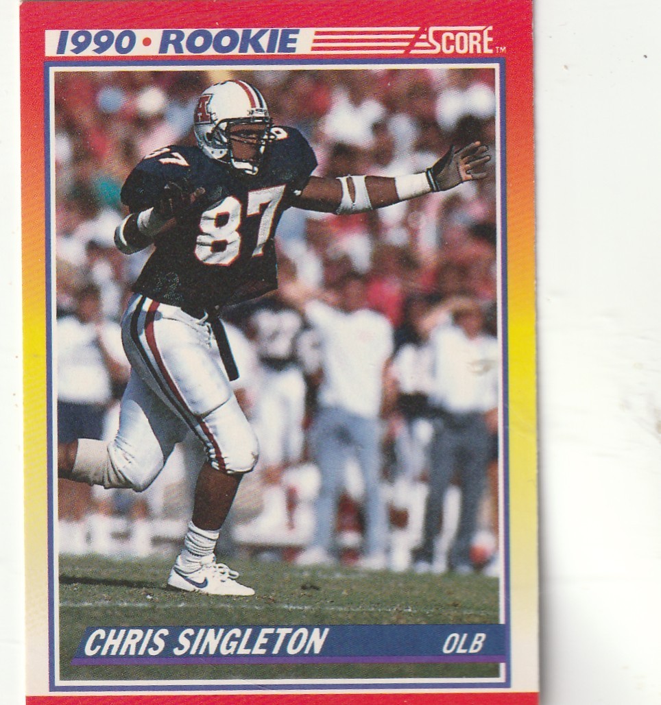 FREE SHIPPING-MINT-1990 Score - 1990 Rookie Chris Singleton #290