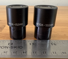 Pair of W10X-15.5 MM Eyepieces -- 1 Pointer  1 Reticle -- Made in Japan