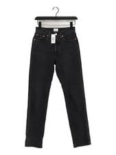 Levi’s Women's Jeans W 24 in Black Cotton with Elastane Straight