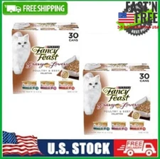 60 Cans Fancy Feast Gravy Wet Cat Food Variety Pack, Gravy Lovers Poultry Beef