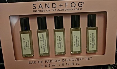 Sand + Fog Eau De Parfum Discovery Set 5 x 5m Perfume Oils Bloom Pistachio Dream