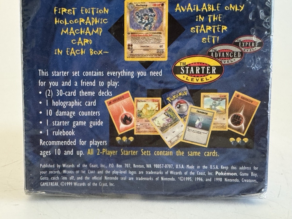 RARE 1999 Pokemon 2 Player Trading Card Game Starter Set