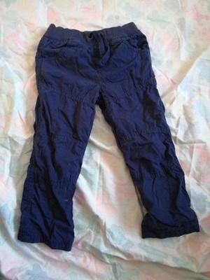 Matalan Boys Blue Cargo Style Trousers Fully Cotton Lined Age 18-23 Months